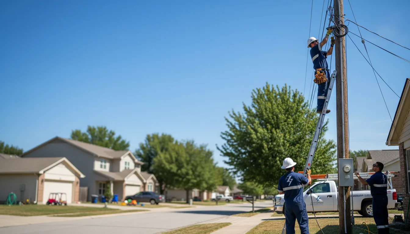 Residential electrician providing installation services in Lake Fork, IL
